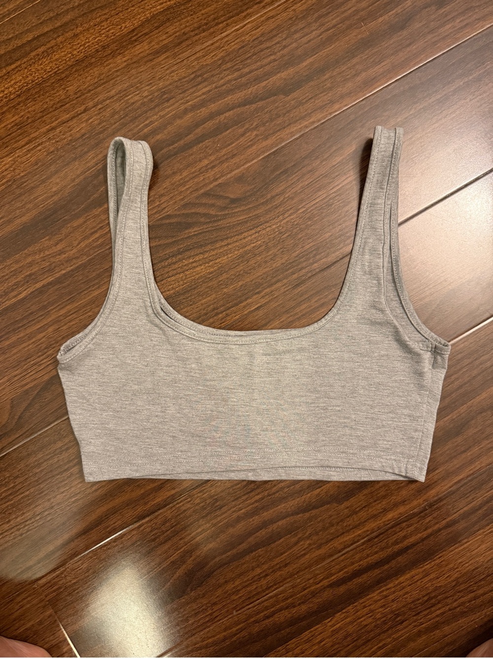 Everyday Scoop Bralette in Light Gray